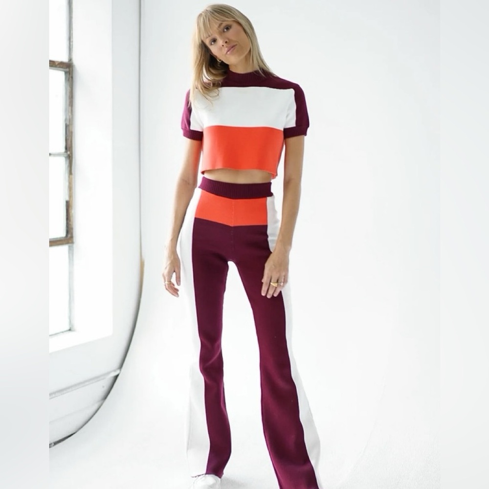 Yellow The Label - Ryder Colorblock Knit Set